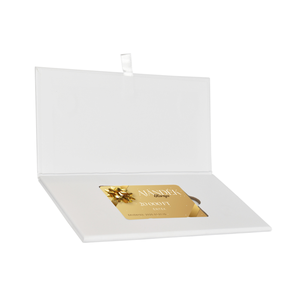 Exkluzív kártyatartó boríték – Fehér – 19 x 9 cm Exkluzív kártyatartó boríték - Fehér - Premiumajandekdoboz.hu